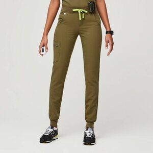 FIGS Limited Edition Martini Olive Zamora Jogger Scrub Pants. Size Small.
